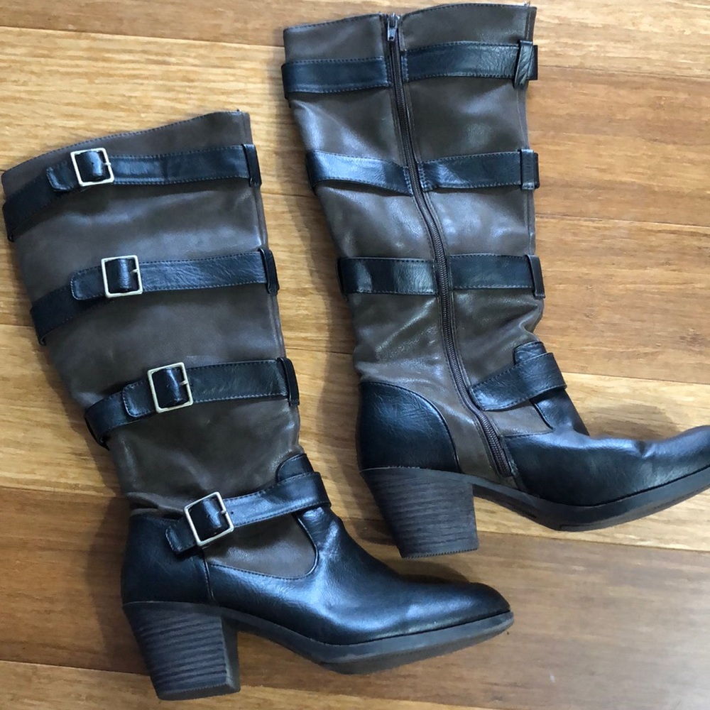 Brown & Black Boots